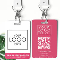Event ID Customised Lanyard Name Tag With QR Code