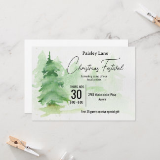 Event Invitation for Christmas Tree Festival