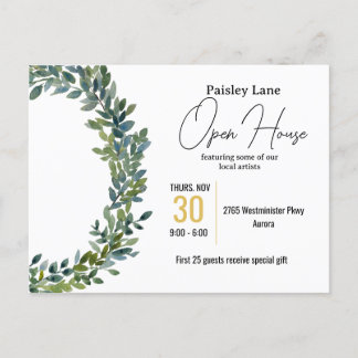 Event Invitation for open house or other Postcard