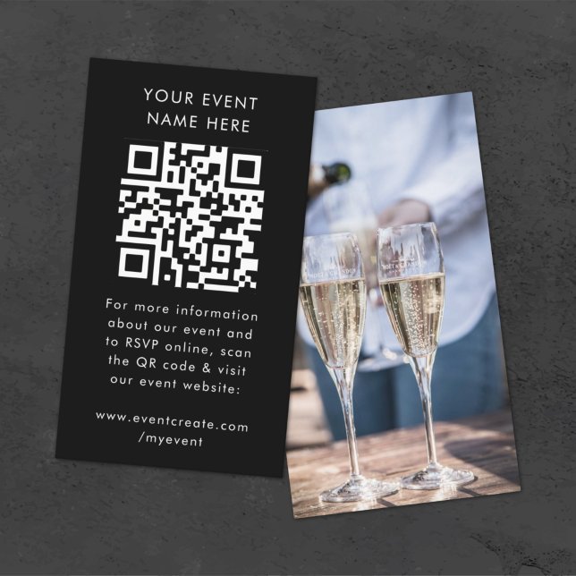 Event Invitation | QR Code Photo Enclosure Cards (Versatile event invitation enclosure card template by Guava - simple, smart and customizable)