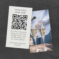 Event Invitation | QR Code Photo Enclosure Cards