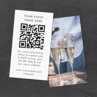 Event Invitation | QR Code Photo Enclosure Cards