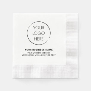 Event Logo Napkin, Business Marketing Branded Napkin
