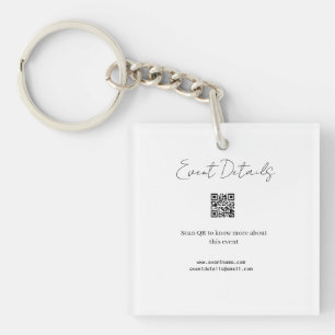 event occasion details scan QR for event website b Key Ring