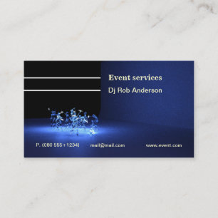 Event or Dj services business card