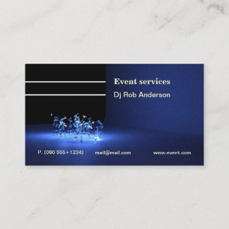 Event or Dj services business card