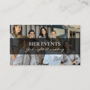 Event Organiser Business Cards with Balloons