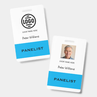 Event Panellist Photo ID Badge Pass
