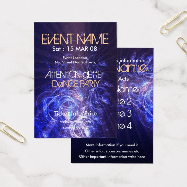 EVENT PARTY miniFLYER #005 (Office)