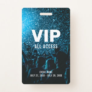 Event Photo VIP All Access Pass Event ID Badge