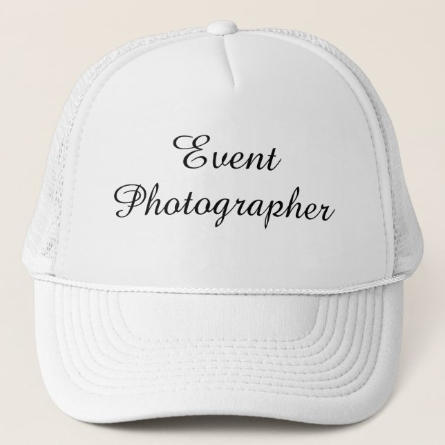 "Event Photographer" Hat (Front)