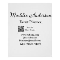 Event planner add name Q R code details website em