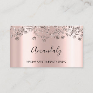 Event Planner Bloger Influencer Rose Powder Business Card