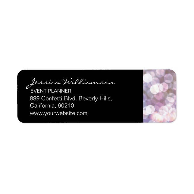 Event Planner bokeh •sparkle, trendy (Front)