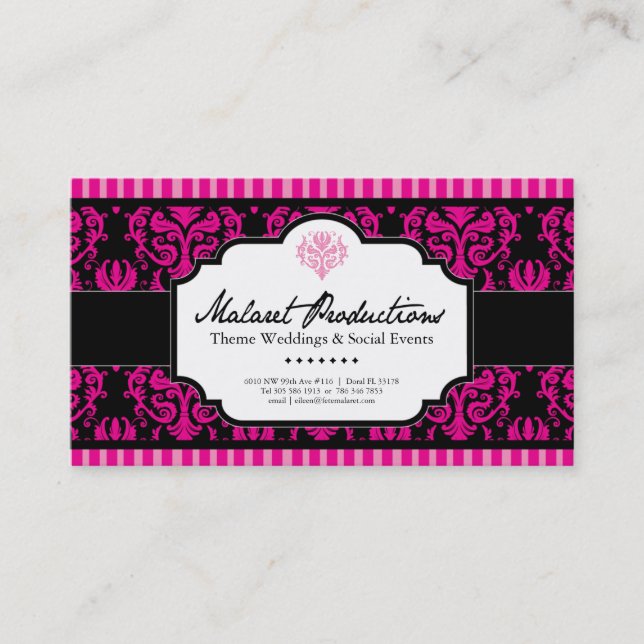 Event Planner Business Card (Front)