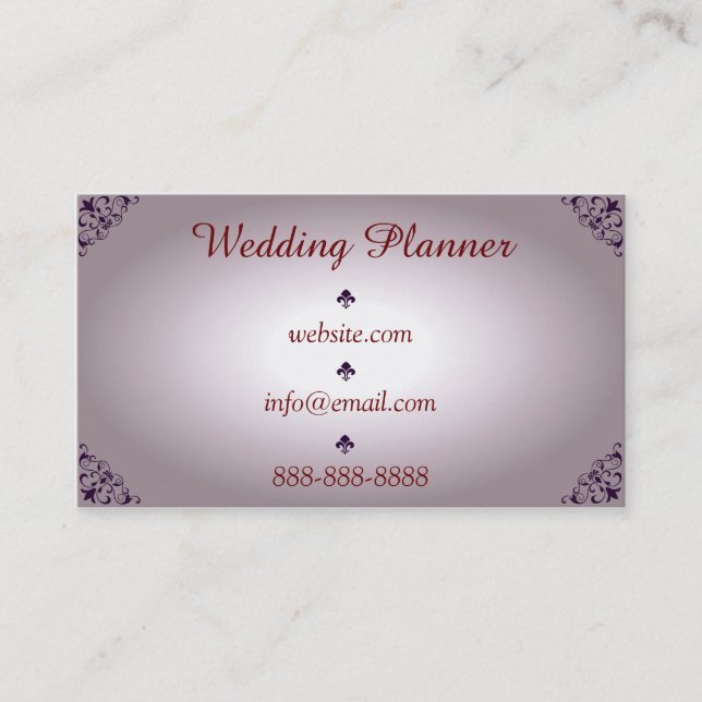 Event Planner Business Card (Front)