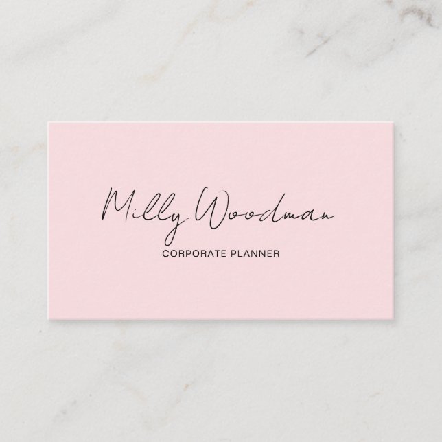 Event Planner Business Card Elegant Professional  (Front)
