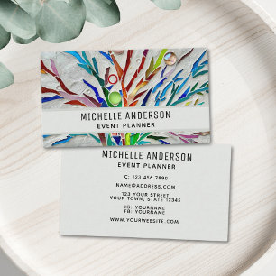 Event Planner Colourful Modern Business Card