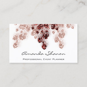 Event Planner Couch QrCode Photo Logo White Business Card
