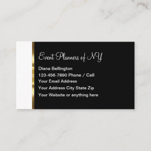 Event Planner Design Business Card