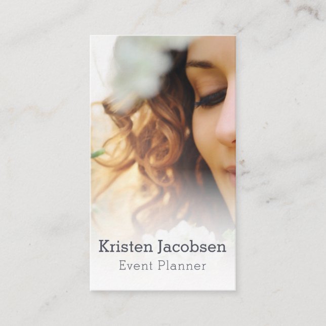 Event Planner Female Business Card (Front)