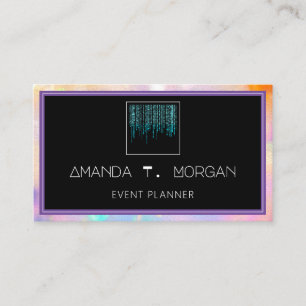Event Planner Influencer  Blogger Holographic Business Card