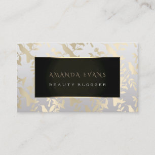 Event Planner Makeup Artist Gold Humming-bird Appointment Card