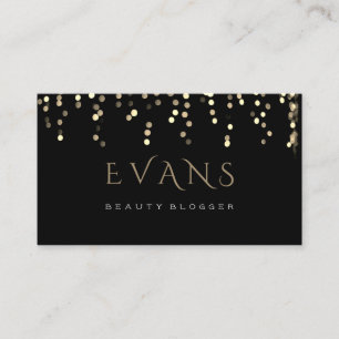 Event Planner Makeup Artist Sepia Champaign Gold Appointment Card