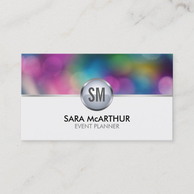 Event Planner Marketing Services Business Card (Front)