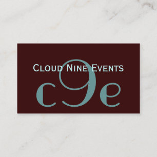 Event Planner Monogram Logo Business Cards