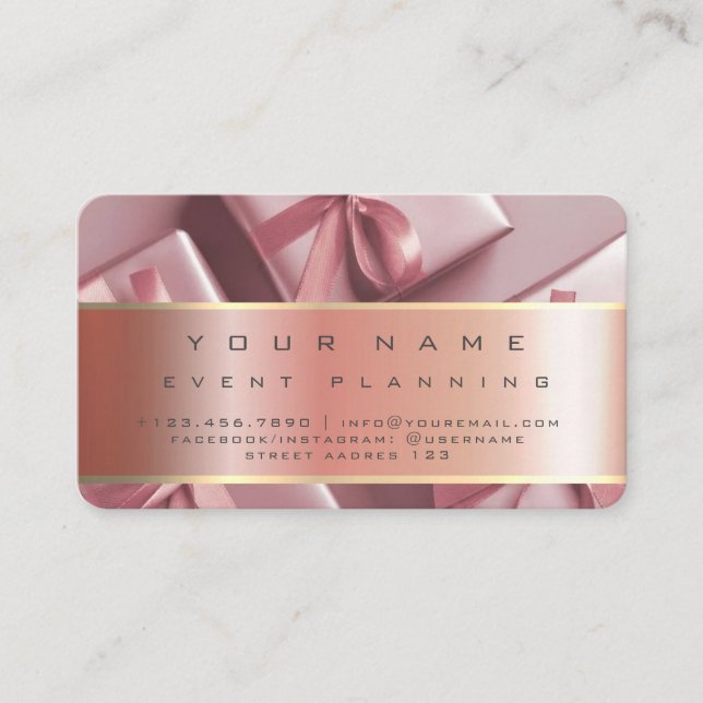 Event Planning Beautiful Balloons Colourful Business Card (Front)