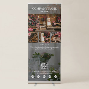 Event Planning Business 5 Photos Social Media Retractable Banner
