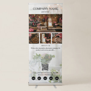 Event Planning Business 5 Photos Social Media Retractable Banner