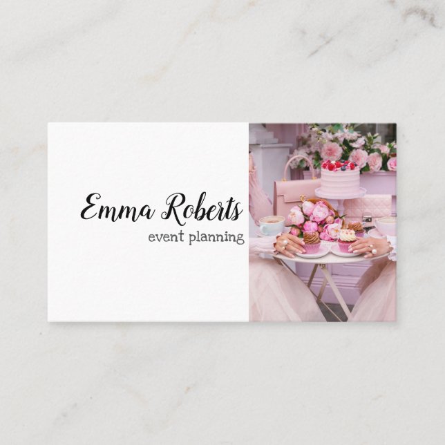 Event Planning Business card (Front)