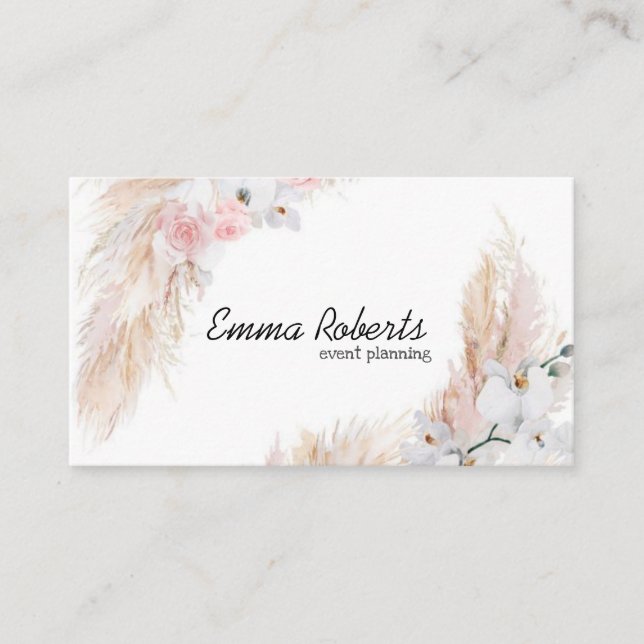 Event Planning Business card (Front)