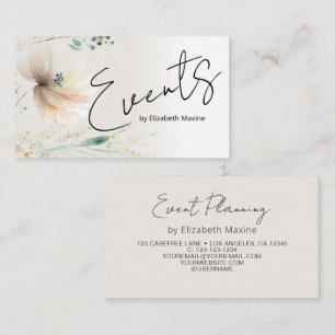 Event Planning Modern Boho Business Card
