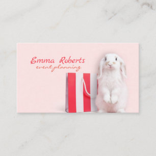 Event Planning Pink Business card