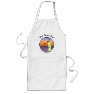 Event Promo or Staff Sunset Print Long Apron