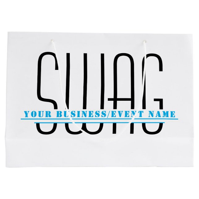 Event Promotional Business Swag Large Gift Bag (Back)