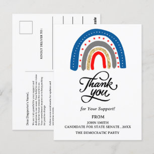 Event Rally Donation Political Campaign Thank You Postcard