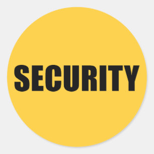 Event Security Crew Classic Round Sticker