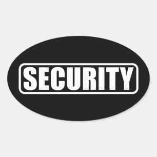 Event Security Crew Oval Sticker