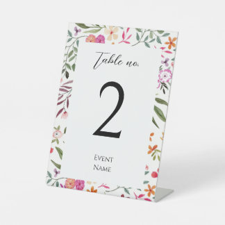 Event Sign_ Table # Pedestal Sign