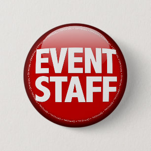 Event Staff 6 Cm Round Badge
