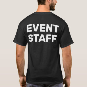 Event Staff Back Print Event Crew Uniform T-Shirt