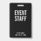Event Staff Black All Access Pass