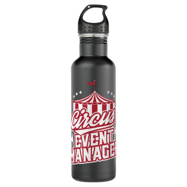 Event Staff Circus Carnival Tent design 710 Ml Water Bottle (Front)