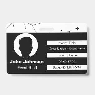 Event Staff ID Badge