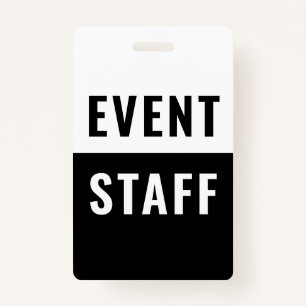 Event Staff ID Badge