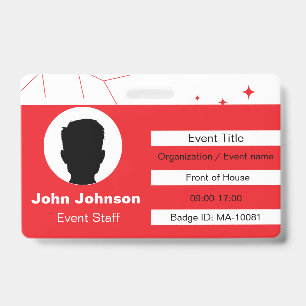 Event Staff ID Badge